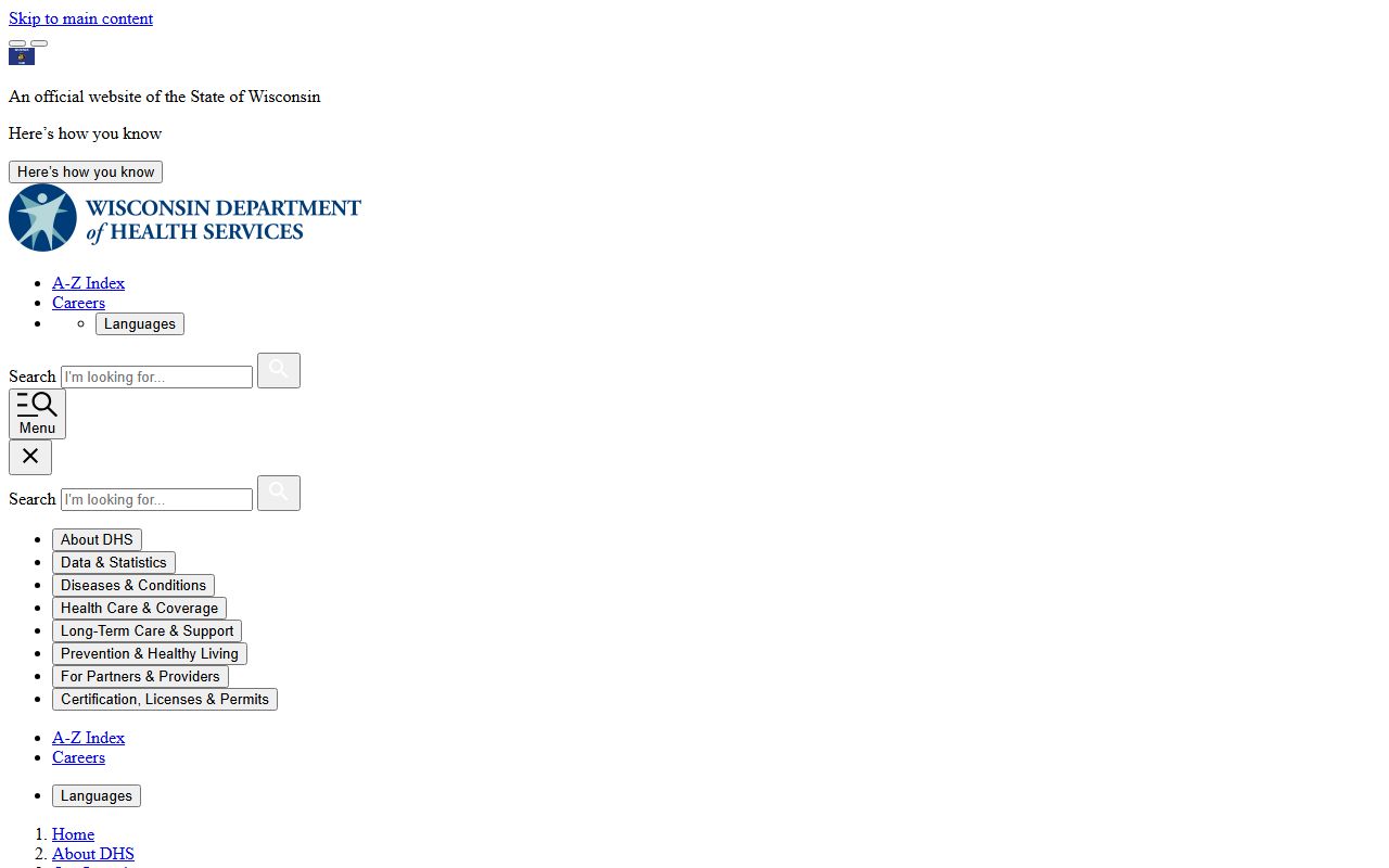 Wisconsin Resource Center inmate custody treatment facility page